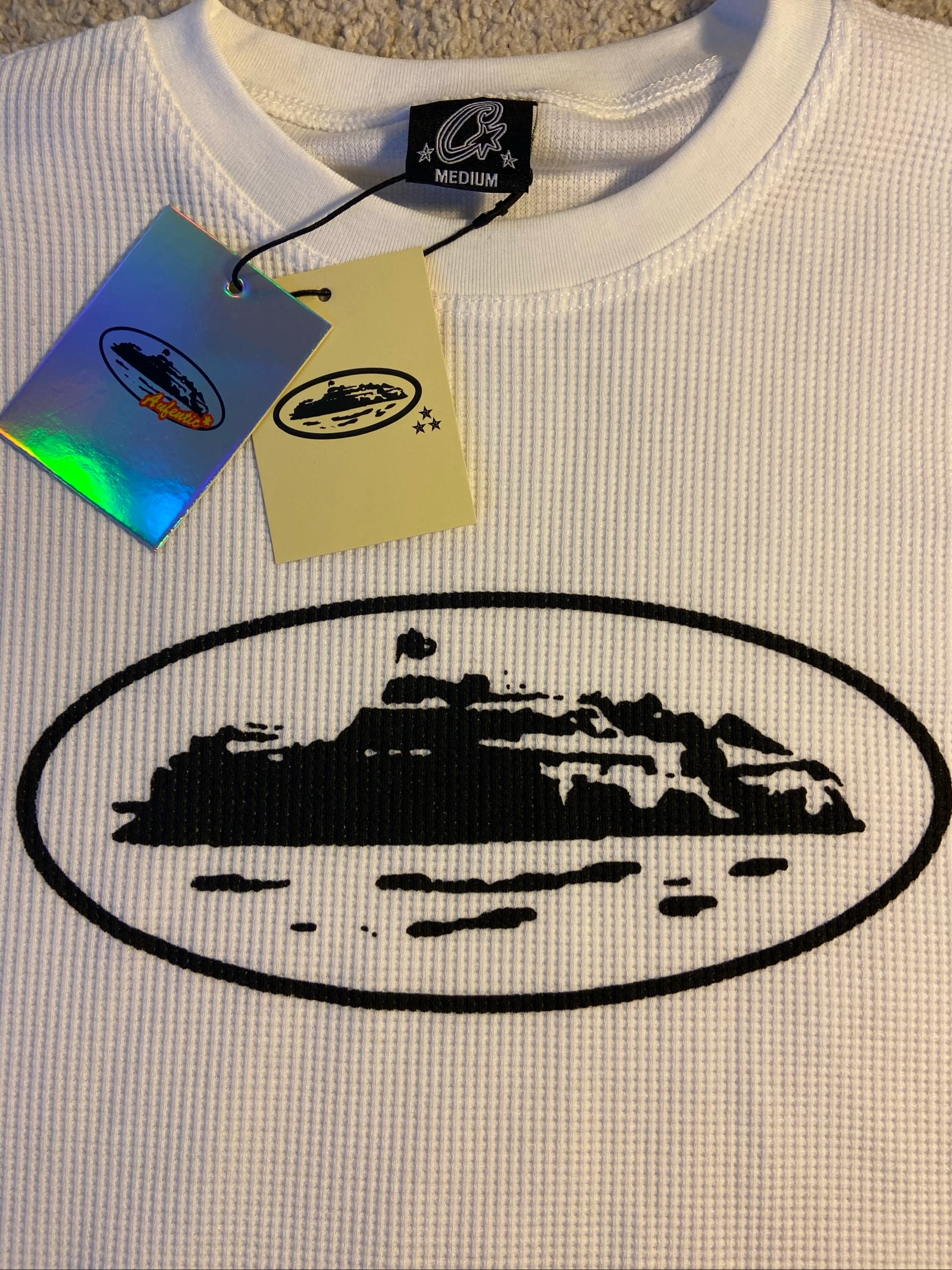 Camiseta Corteiz blanca de manga larga – photo 2